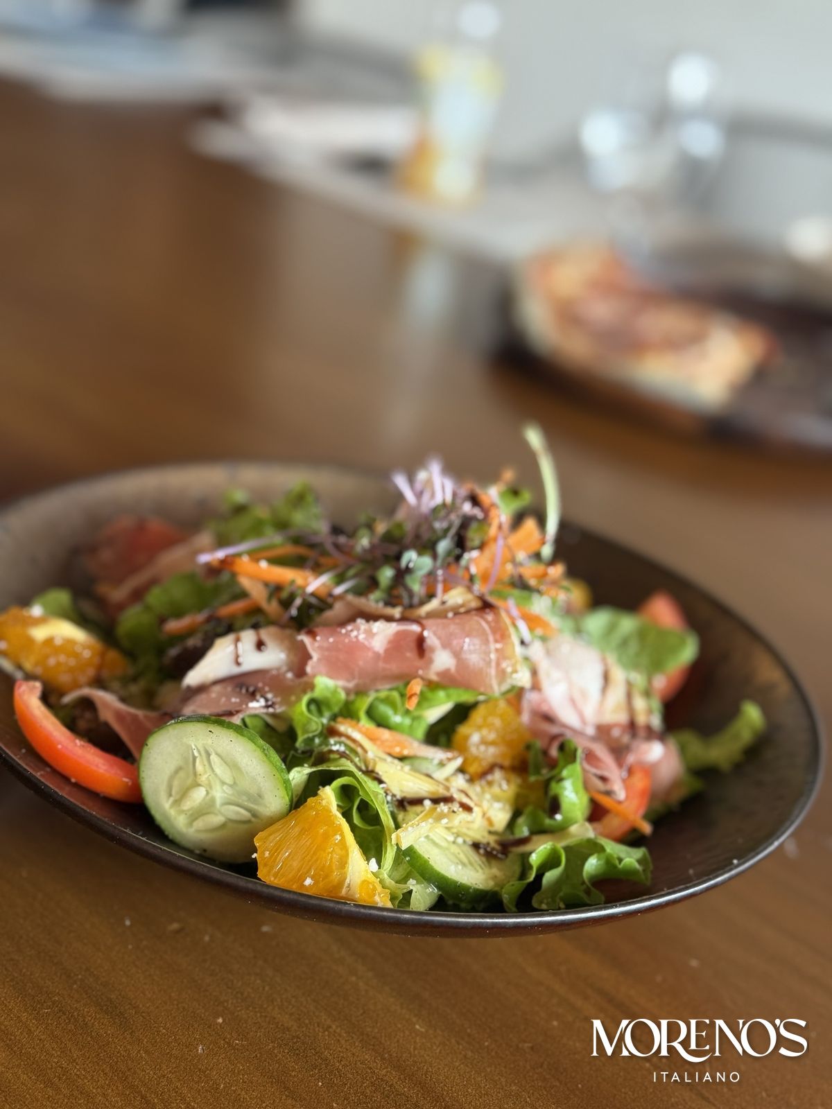 Prosciutto and orange salad at Moreno's Italiano